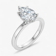 The Timeless Hidden Halo Engagement Ring | Pear