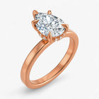 The Timeless Hidden Halo Engagement Ring | Pear
