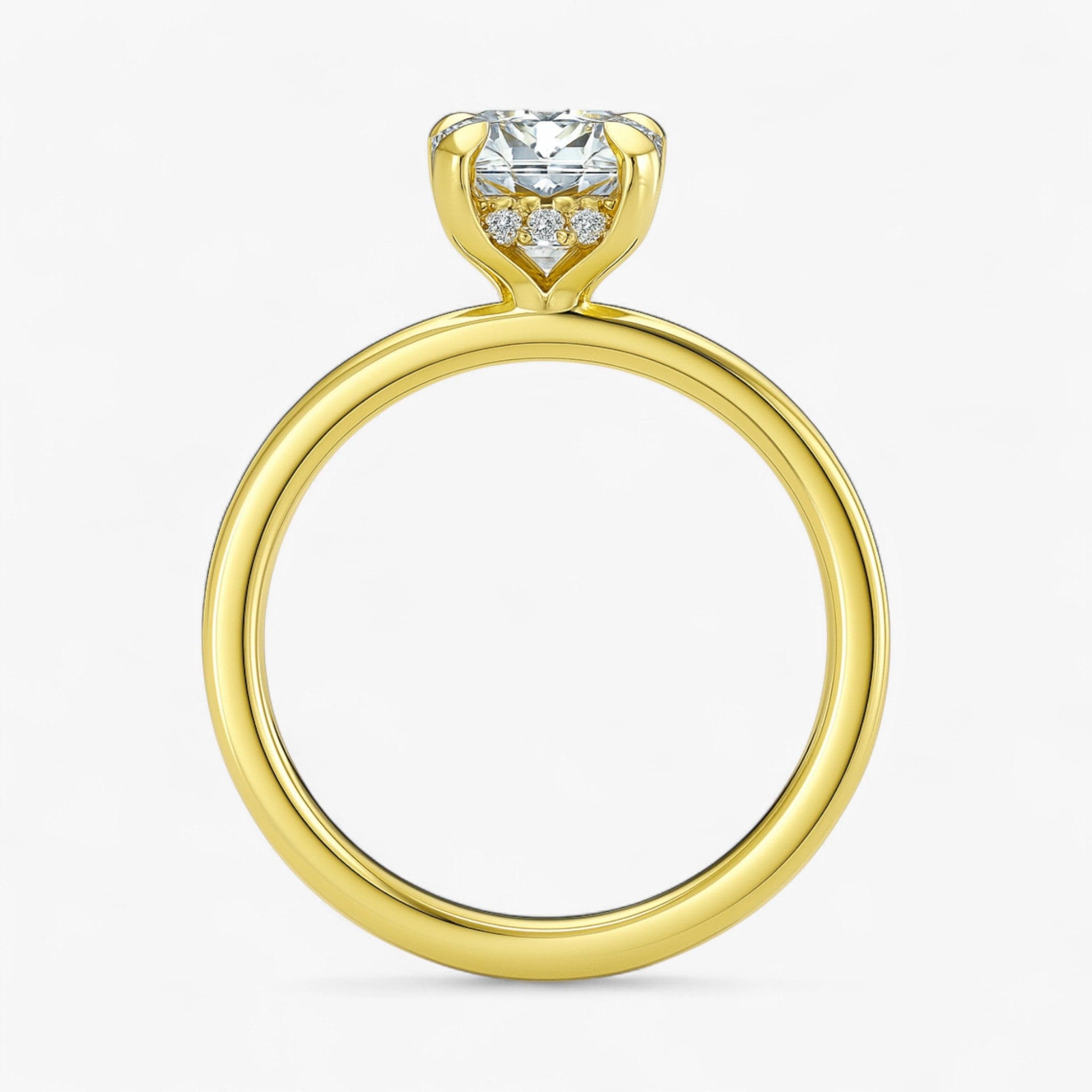 The Timeless Hidden Halo Engagement Ring | Oval