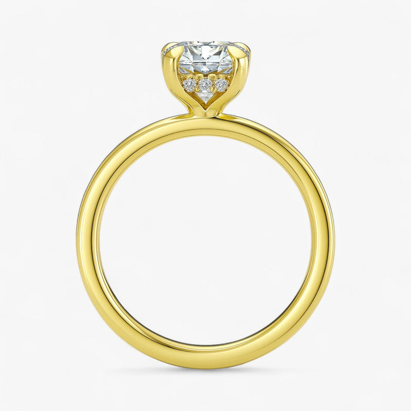 The Timeless Hidden Halo Engagement Ring | Oval