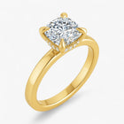 The Timeless Hidden Halo Engagement Ring | Cushion