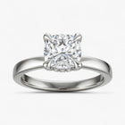 The Timeless Hidden Halo Engagement Ring | Cushion