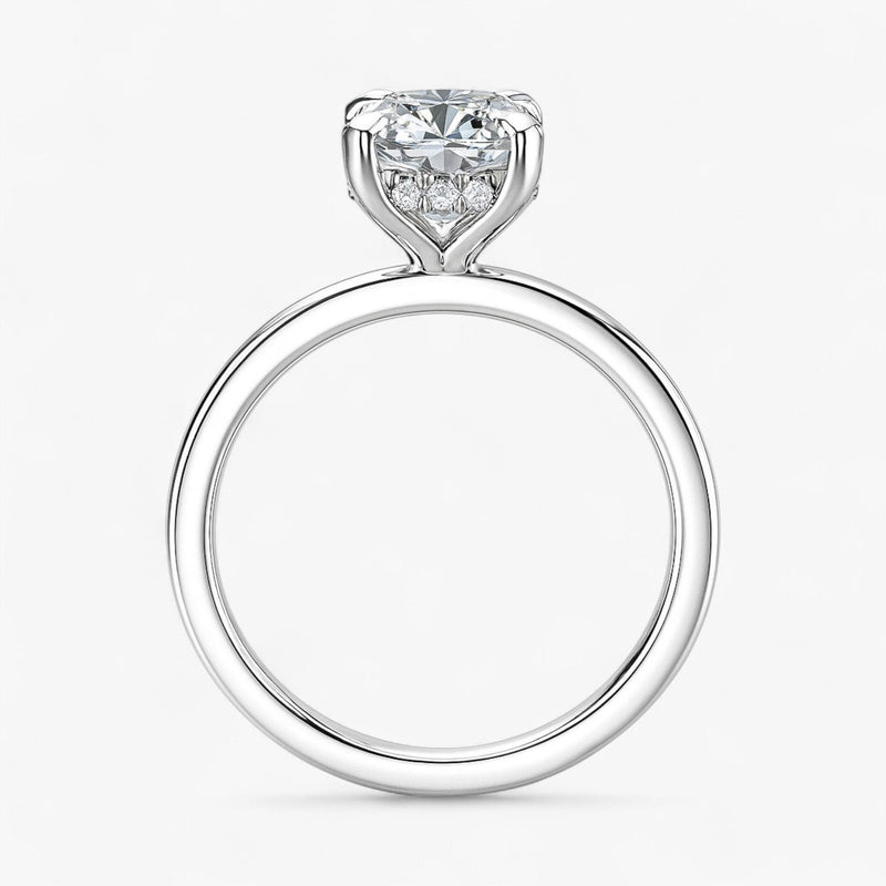 The Timeless Hidden Halo Engagement Ring | Cushion