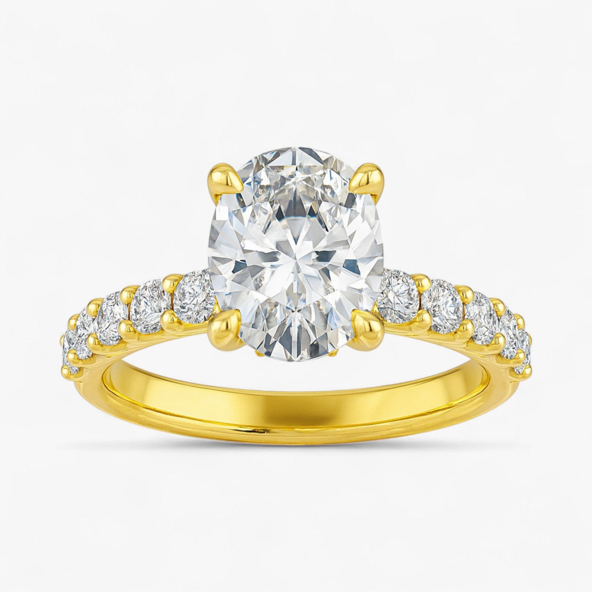 The Iconic Hidden Halo Engagement Ring | Oval