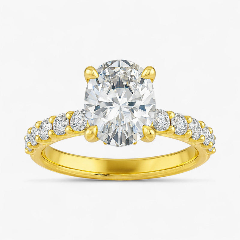 The Iconic Hidden Halo Engagement Ring | Oval