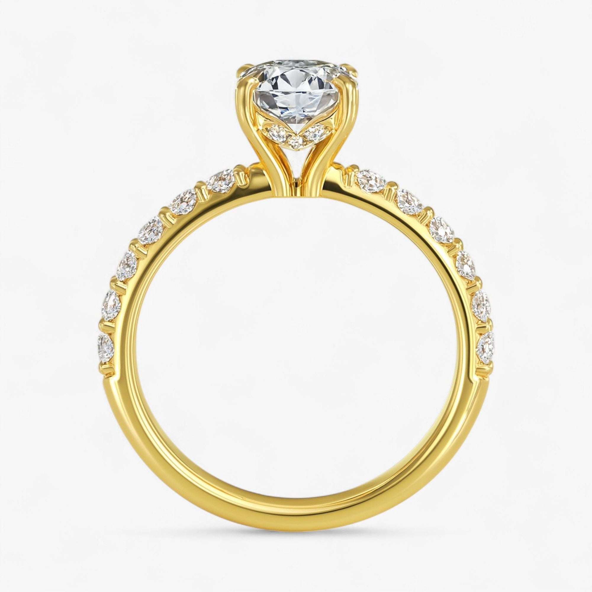 The Iconic Hidden Halo Engagement Ring | Oval