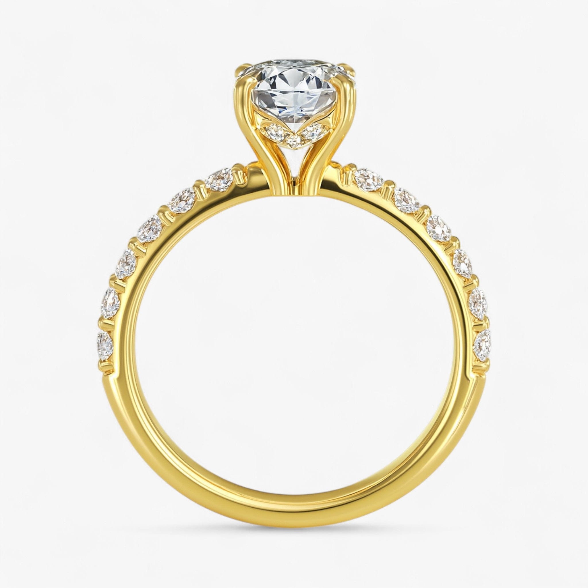 The Iconic Hidden Halo Engagement Ring | Oval