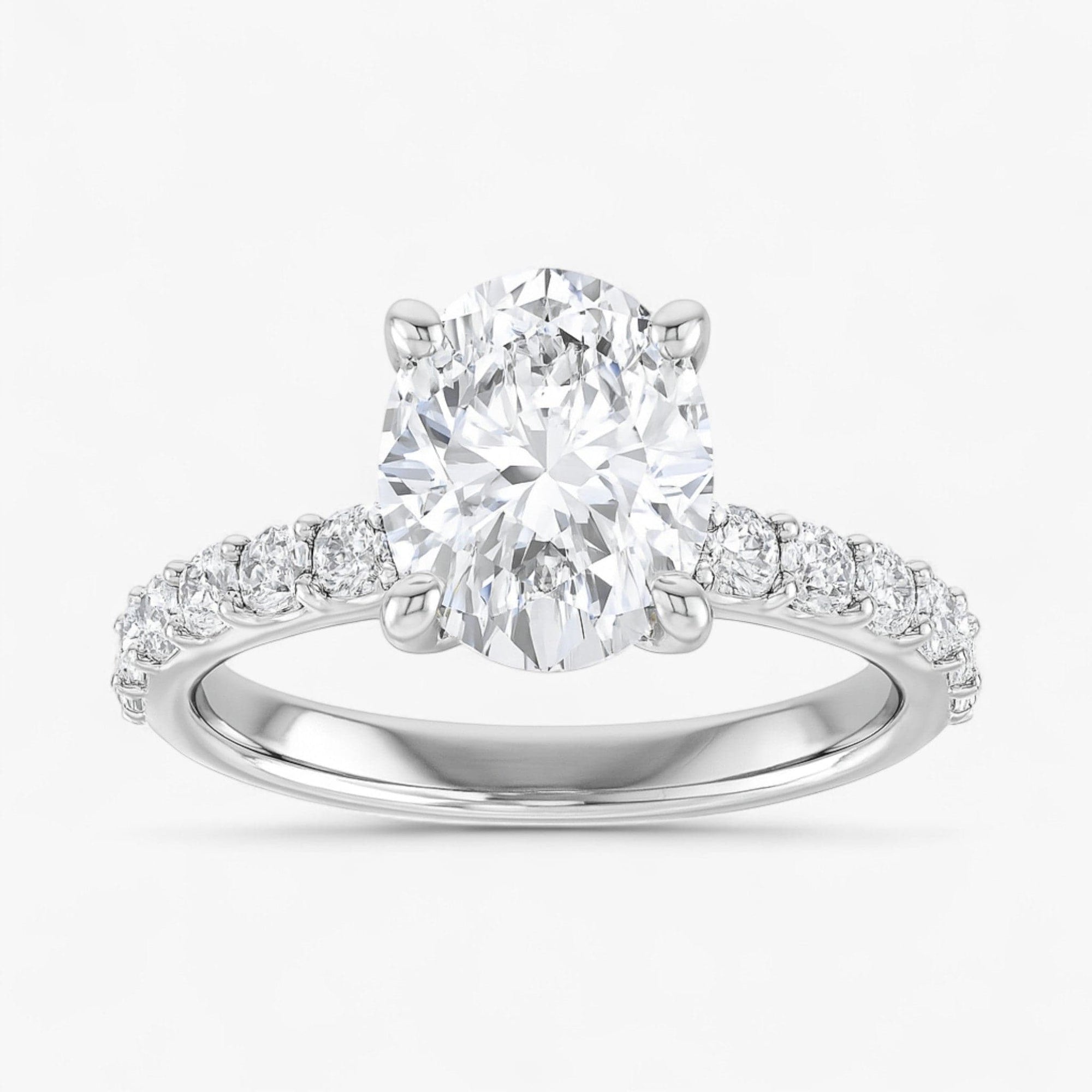 The Iconic Hidden Halo Engagement Ring | Oval