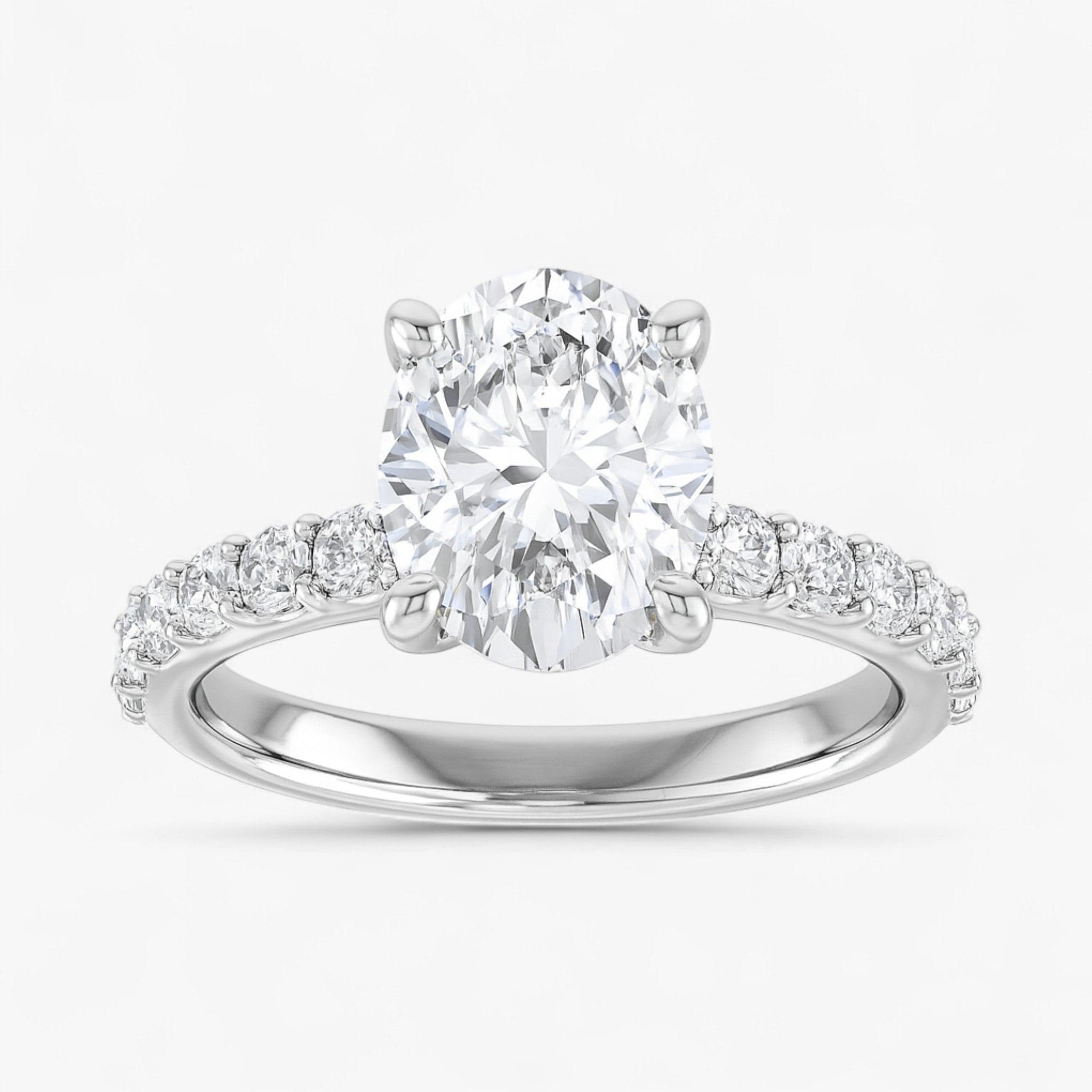 The Iconic Hidden Halo Engagement Ring | Oval