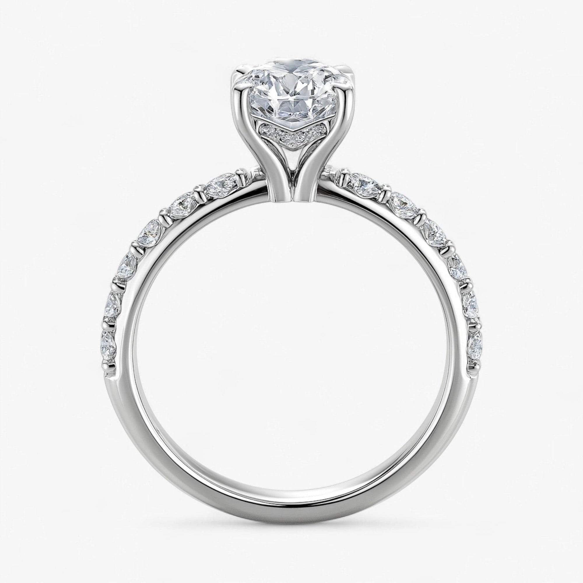 The Iconic Hidden Halo Engagement Ring | Round