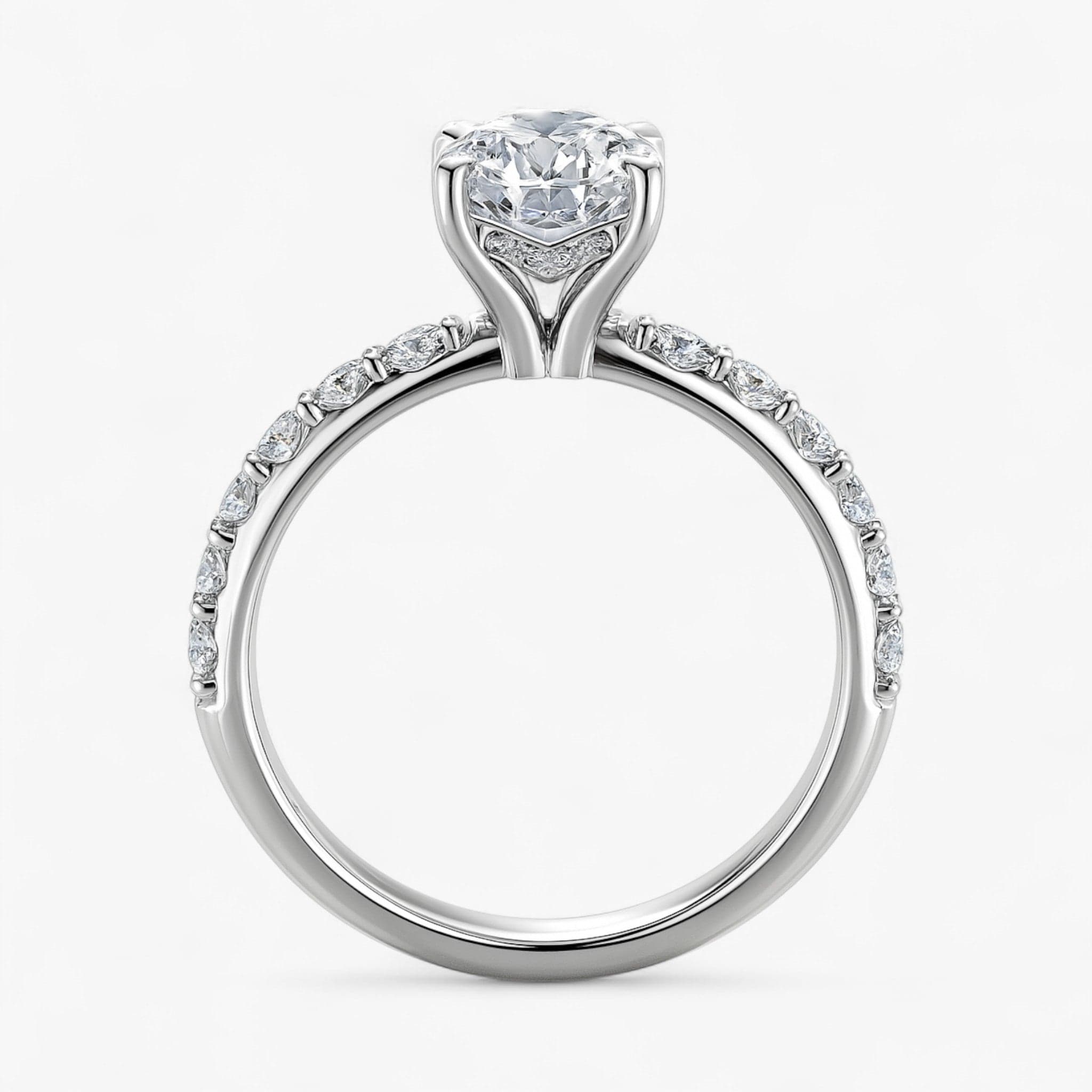 The Iconic Hidden Halo Engagement Ring | Round
