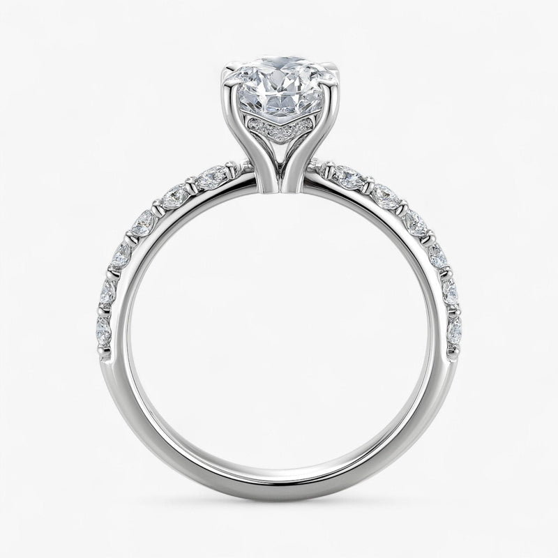 The Iconic Hidden Halo Engagement Ring | Round