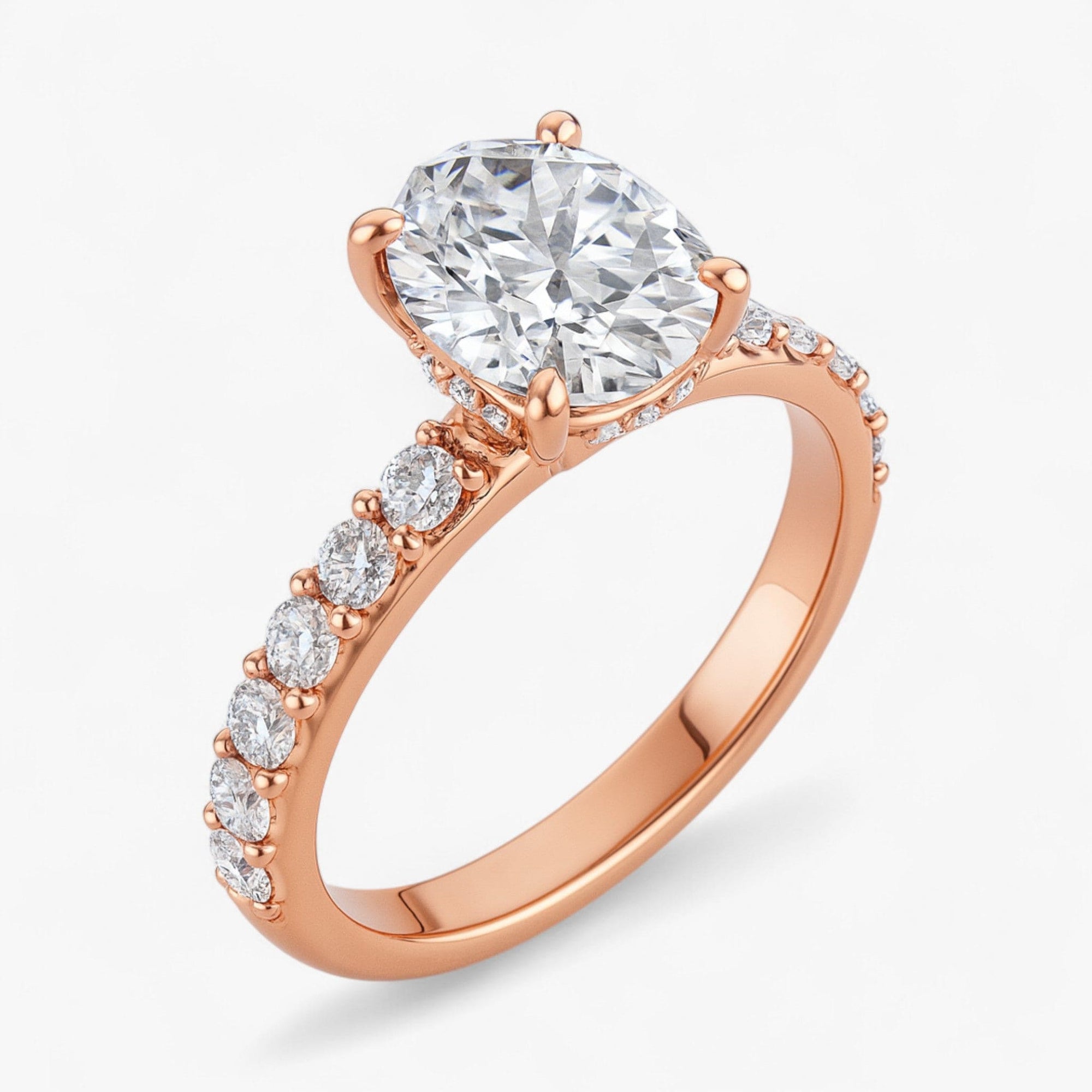 The Iconic Hidden Halo Engagement Ring | Oval