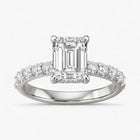 The Iconic Hidden Halo Engagement Ring | Emerald