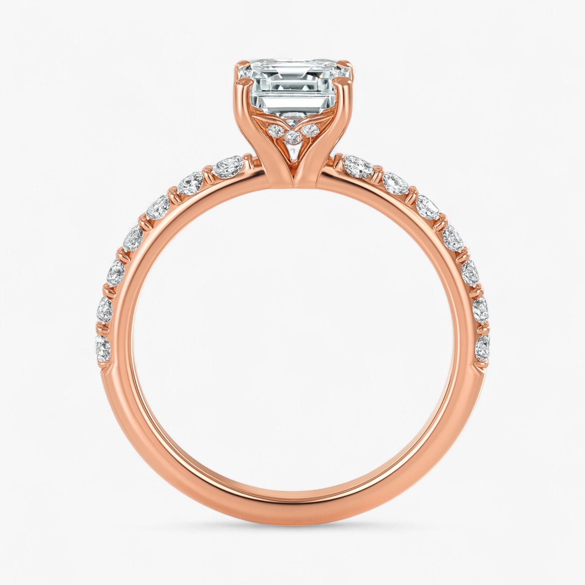 The Iconic Hidden Halo Engagement Ring | Emerald