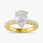 The Iconic Hidden Halo Engagement Ring | Pear