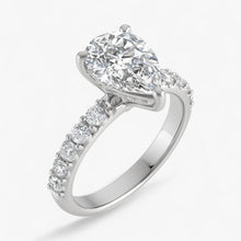 The Iconic Hidden Halo Engagement Ring | Pear