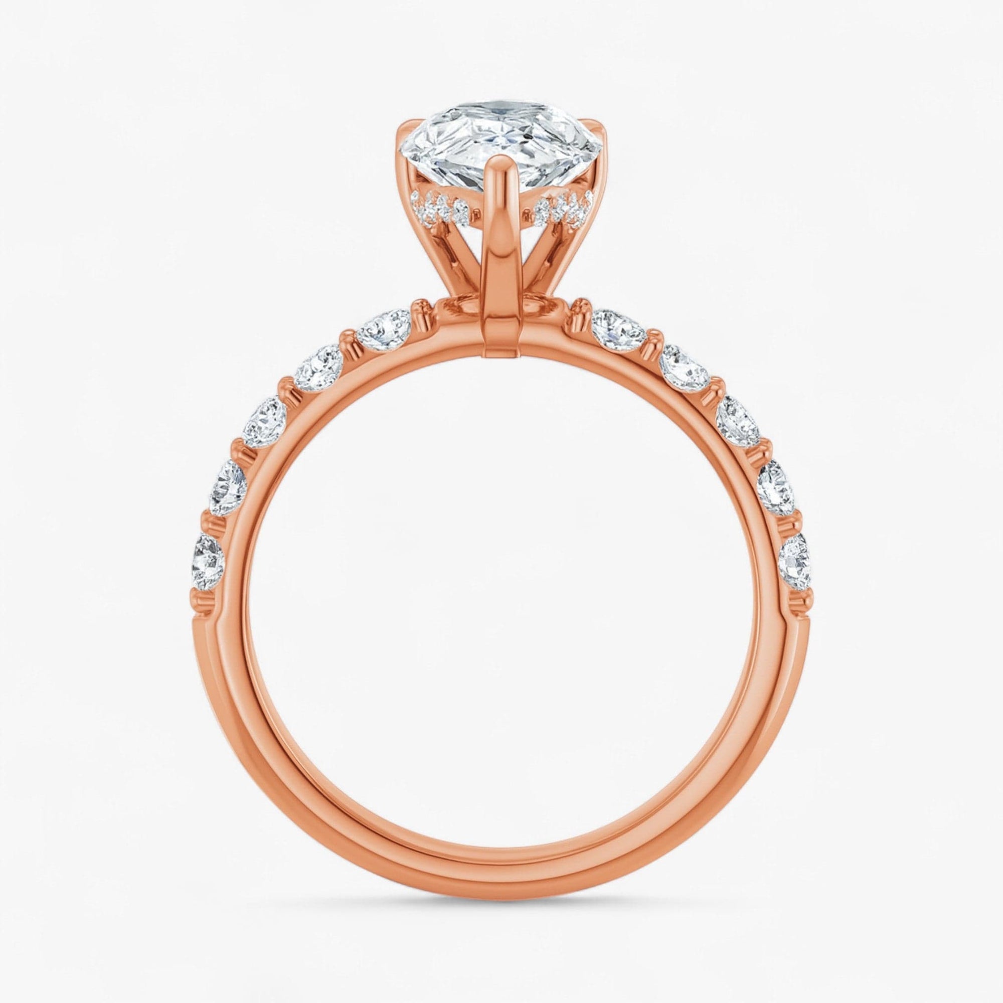 The Iconic Hidden Halo Engagement Ring | Pear