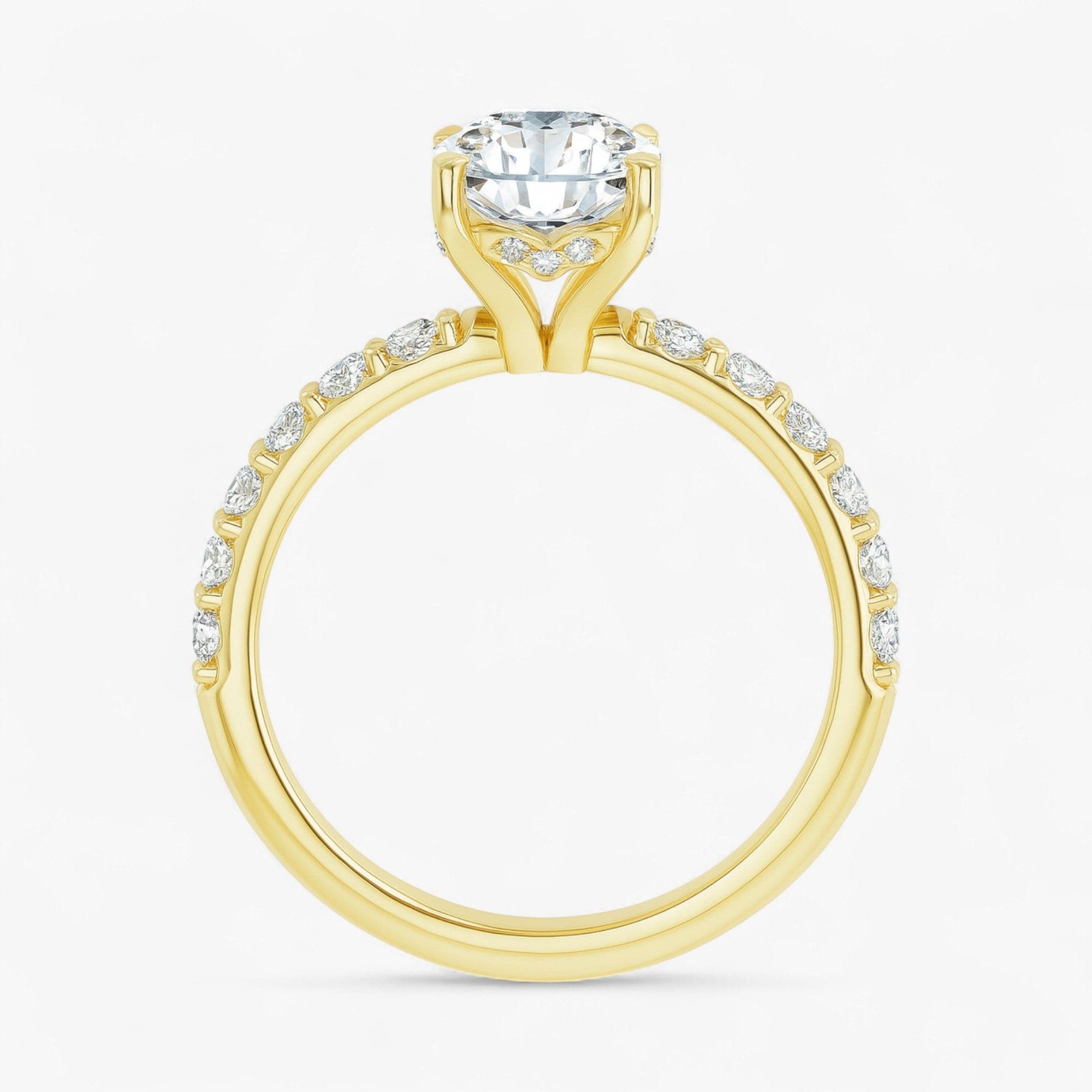The Iconic Hidden Halo Engagement Ring | Cushion