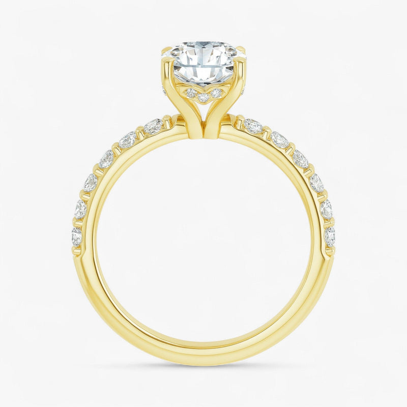 The Iconic Hidden Halo Engagement Ring | Cushion