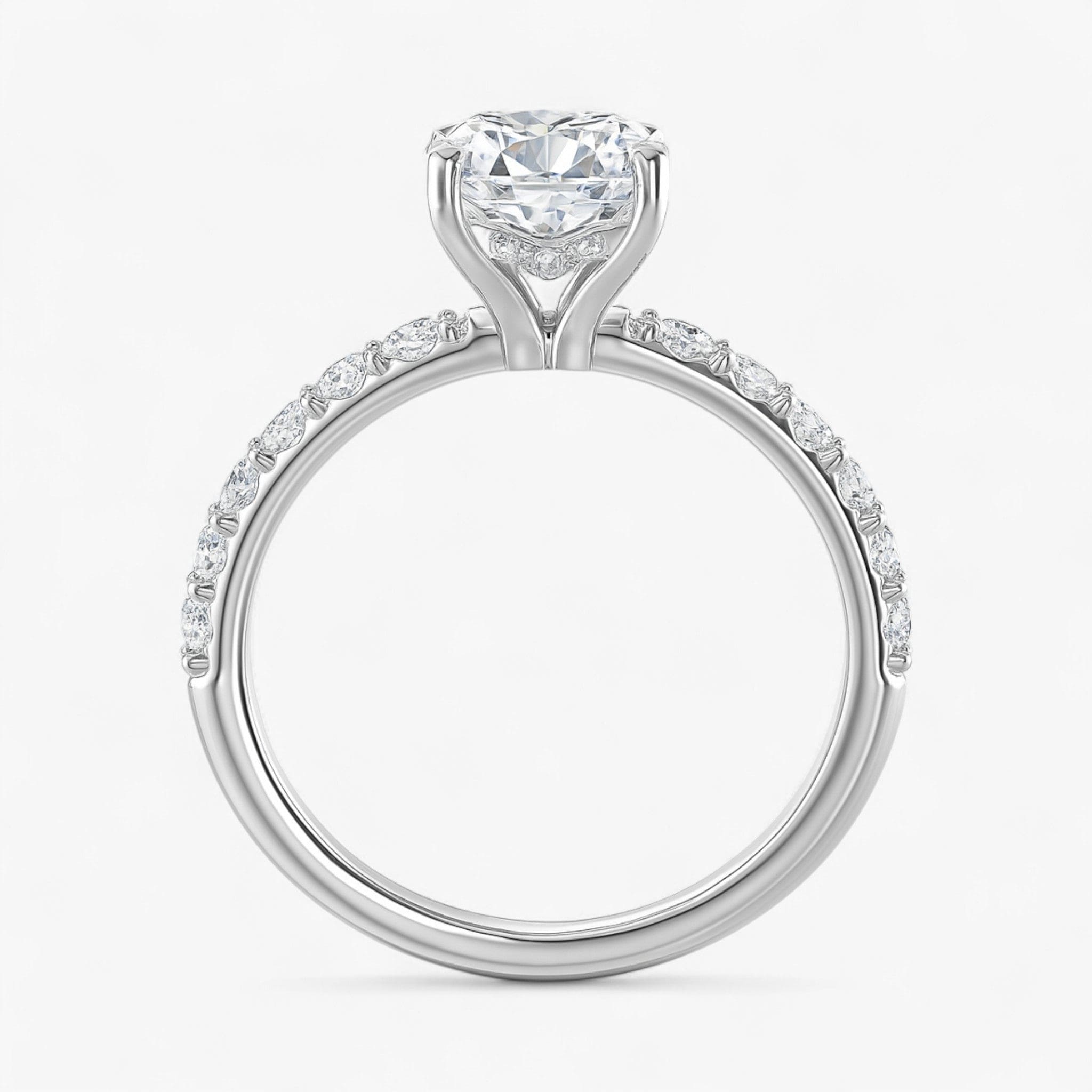 The Iconic Hidden Halo Engagement Ring | Oval
