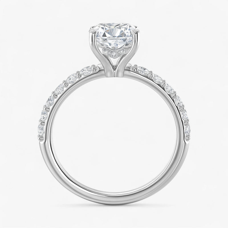 The Iconic Hidden Halo Engagement Ring | Oval