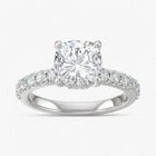 The Iconic Hidden Halo Engagement Ring | Cushion