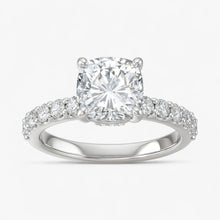 The Iconic Hidden Halo Engagement Ring | Cushion
