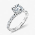 The Iconic Hidden Halo Engagement Ring | Cushion