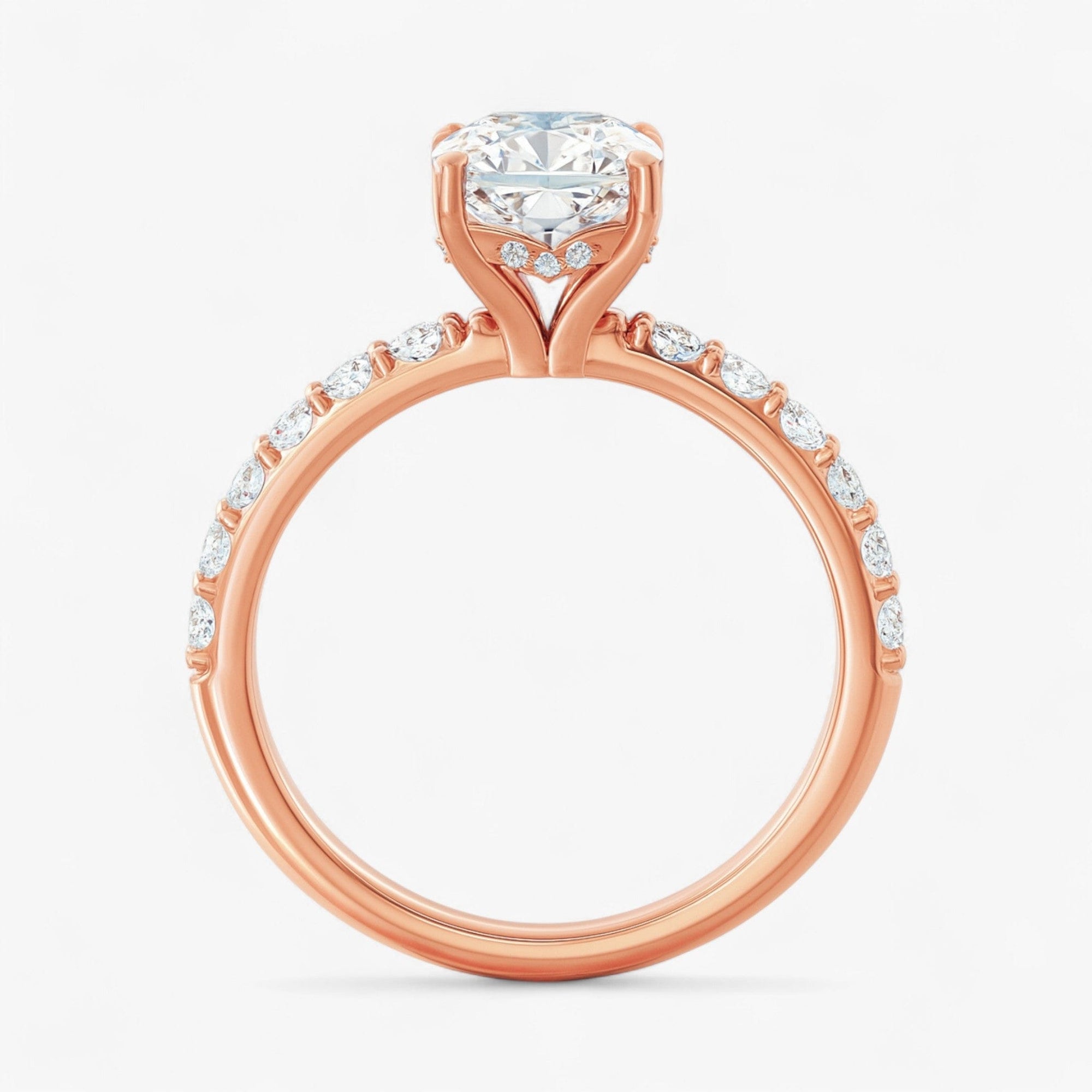 The Iconic Hidden Halo Engagement Ring | Cushion