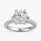 The Signature Cathedral Pavé Engagement Ring | Round