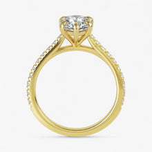 The Signature Cathedral Pavé Engagement Ring | Oval
