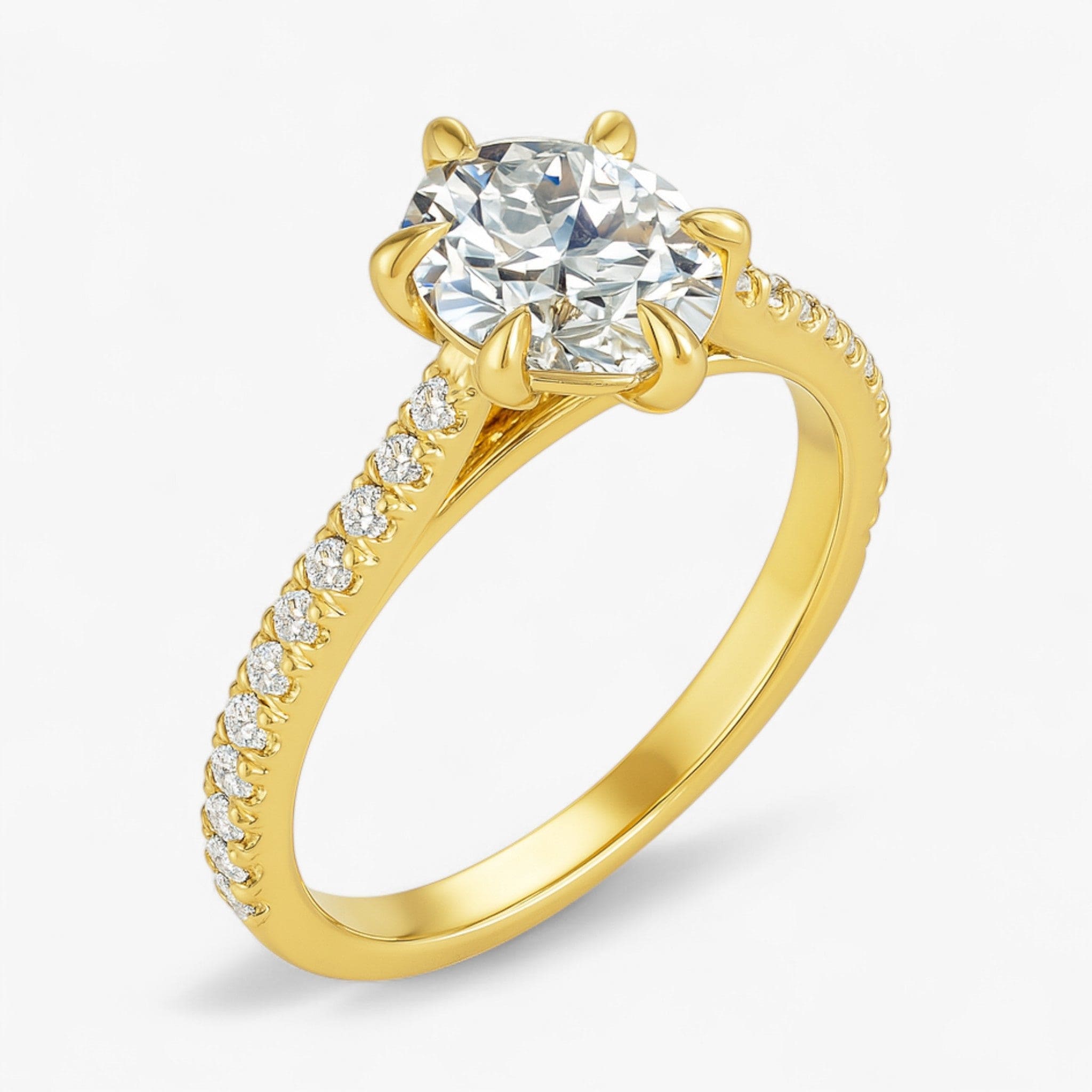 The Signature Cathedral Pavé Engagement Ring | Oval