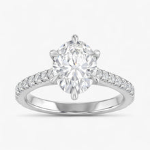 The Signature Cathedral Pavé Engagement Ring | Oval
