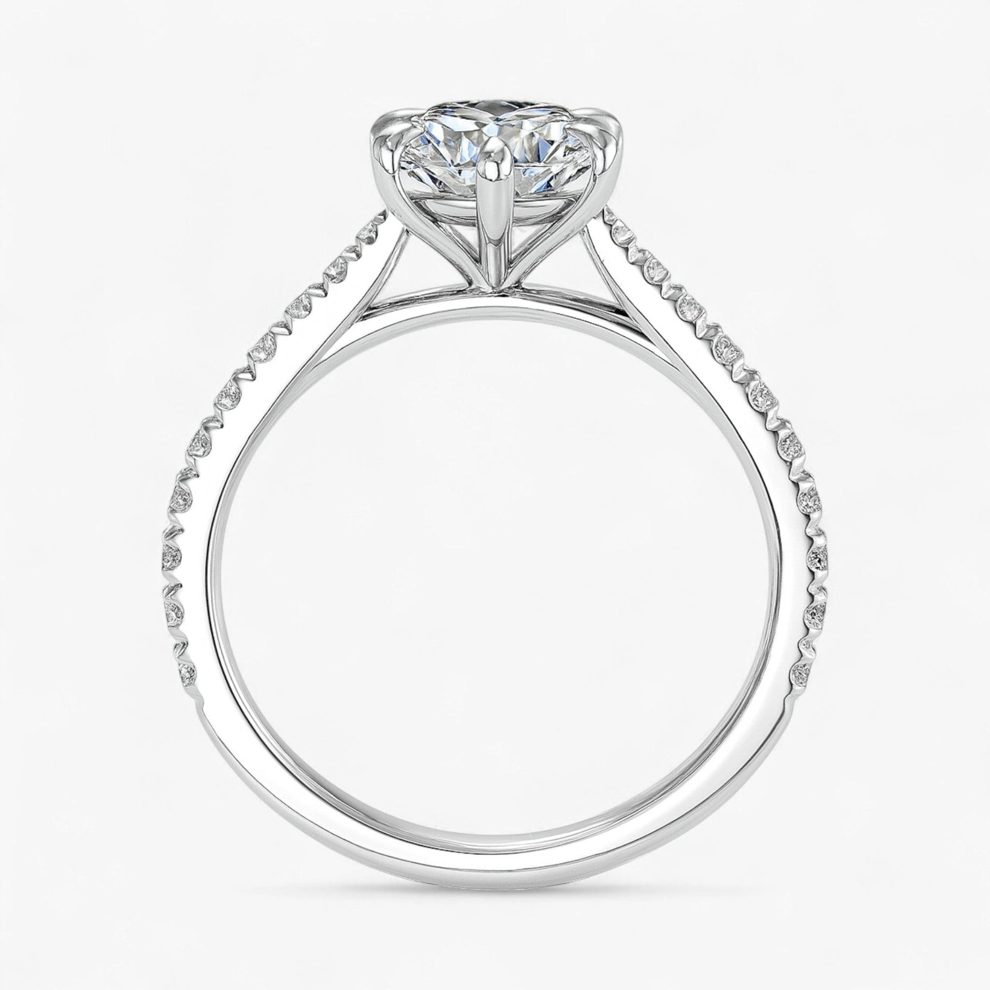 The Signature Cathedral Pavé Engagement Ring | Oval