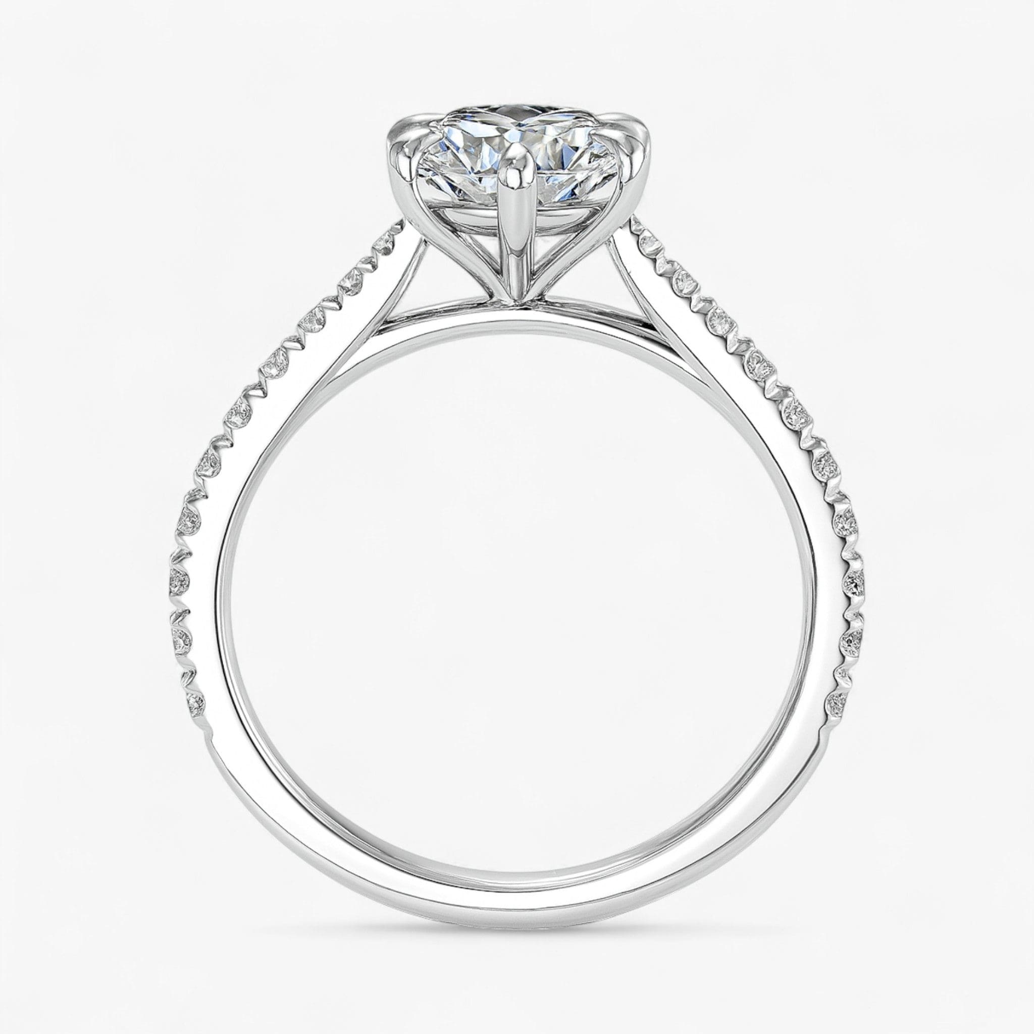 The Signature Cathedral Pavé Engagement Ring | Oval