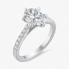 The Signature Cathedral Pavé Engagement Ring | Oval