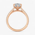 The Signature Cathedral Pavé Engagement Ring | Oval