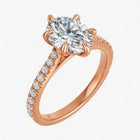 The Signature Cathedral Pavé Engagement Ring | Oval