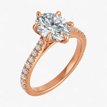 The Signature Cathedral Pavé Engagement Ring | Oval