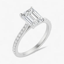 The Signature Cathedral Pavé Engagement Ring | Emerald