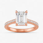 The Signature Cathedral Pavé Engagement Ring | Emerald