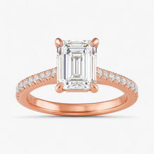 The Signature Cathedral Pavé Engagement Ring | Emerald