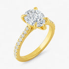 The Signature Cathedral Pavé Engagement Ring | Pear