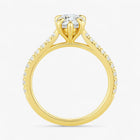 The Signature Cathedral Pavé Engagement Ring | Pear