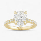 The Signature Cathedral Pavé Engagement Ring | Pear