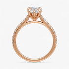The Signature Cathedral Pavé Engagement Ring | Pear