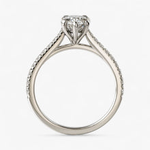 The Signature Cathedral Pavé Engagement Ring | Pear