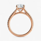 The Signature Cathedral Pavé Engagement Ring | Cushion