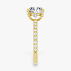 The Signature Pavé Hidden Halo Engagement Ring | Round